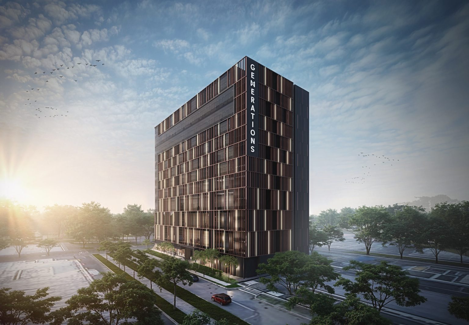 Grade-A façade of Generations @ Tannery