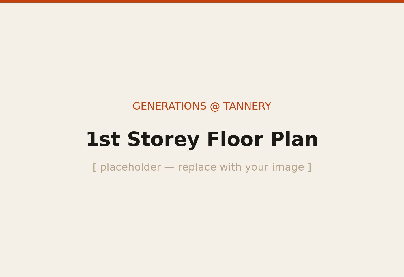 Generations @ Tannery 1st Storey floor plan