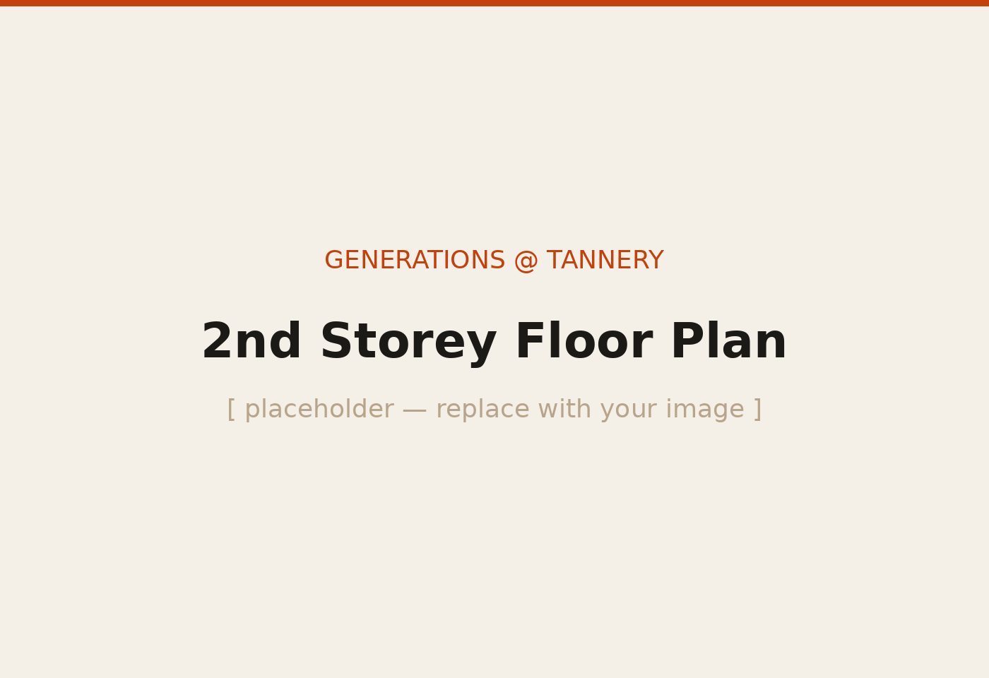 Generations @ Tannery 2nd Storey floor plan