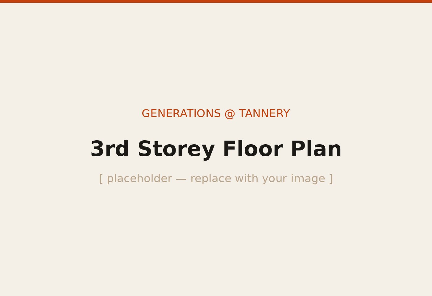 Generations @ Tannery 3rd Storey floor plan