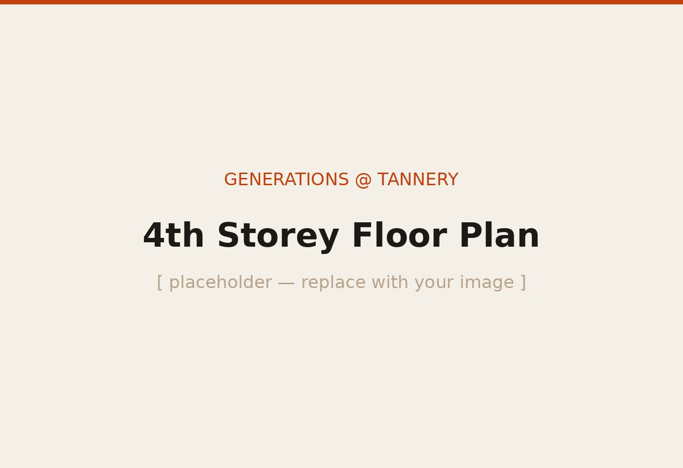 Generations @ Tannery 4th Storey floor plan