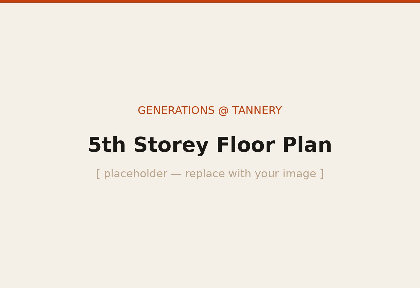 Generations @ Tannery 5th Storey floor plan