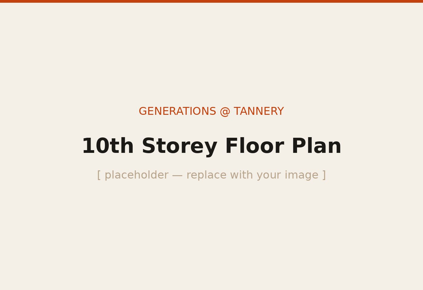 Generations @ Tannery 10th Storey (Reserved) floor plan