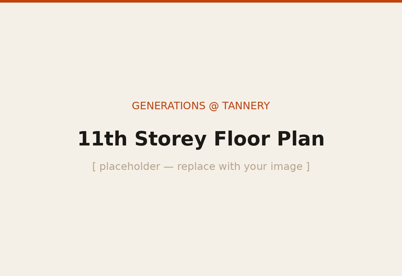 Generations @ Tannery 11th Storey (Reserved) floor plan