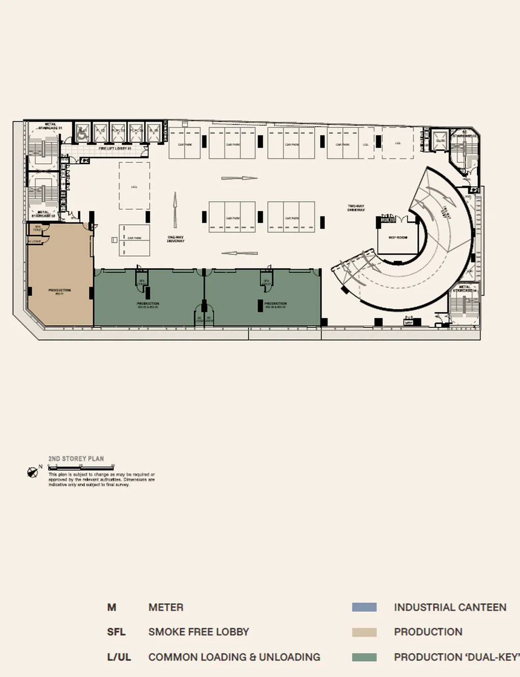 Generations @ Tannery 2nd Storey — Production & Car Park floor plan, 71 Tannery Lane