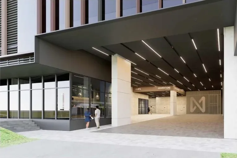 Generations @ Tannery sheltered drop-off with ground-floor F&B frontage at 71 Tannery Lane